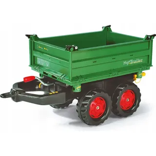 rolly toys Mega Trailer Dreiseitenkipper grün/rot, Maße: 88x45x47 cm; 12 220 2 - Schwarz/Grün