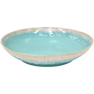Costa Nova Schüssel Taormina, Türkis, Keramik, rund, 7 cm, Handmade in Europe, handbemalt, hitzebeständig, Essen & Trinken, Geschirr, Schalen & Schüsseln, Schüsseln