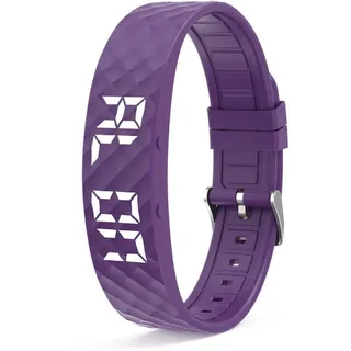 bergxperten Vibrationswecker Armband – Sanfter Wecker ohne Ton, Schlafphasen‐Weckfunktion, 8 Alarme, USB‐Aufladung, leises Aufwachen für Paare, Schichtarbeiter & Tiefschläfer