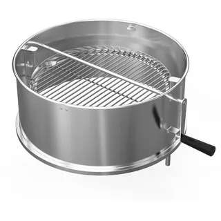 onlyfire Santa Maria Grillaufsatz für Weber 57 cm Kugelgrill Holzkohlegrill | mit verstellbarem Kohlerost (31 cm, höhenverstellbar) – Präzise Temperaturkontrolle für Searing und Low & Slow
