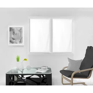 Soleil d'ocre Scheibengardinen-Paar 70x120 cm Dolly weiß