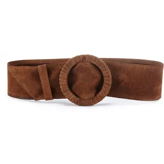 LASCANA Damengürtel Leder braun  M