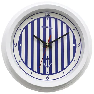 technoline WT 7125 Quarzwanduhr – leise Wanduhr ohne Ticken | maritimes Design
