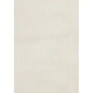 Kayoom Balance Flow 225 Kurzflorteppich 120 x 170 cm Creme