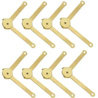 Deckelstützscharnier, 8-teiliges Set Aus Metall-deckelstützscharnieren, 180° Drehbar, Für Schränke, Schmuckkästchen, Koffer, Gold