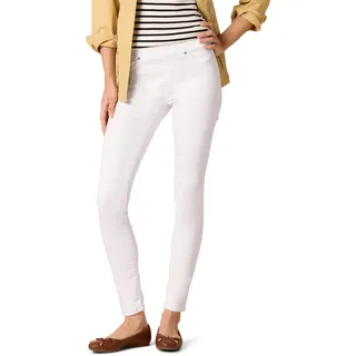 Amazon Essentials Damen Stretch-Schlupf-Jeggings mit mittlerer Leibhöhe - Auslaufmodell, Weiß, 38 Lang