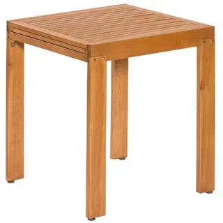 Gartenmöbel Balkontisch ausziehbar Ausziehtisch Eukalyptus Holz Beistelltisch