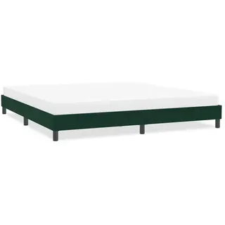 vidaXL Bettgestell 200 x 220 cm Dunkelgrün