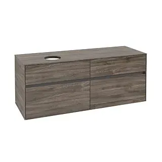 Waschbeckenunterschrank 140 x 55 cm Stone Oak