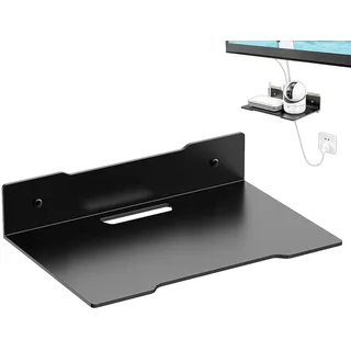 Stalf Universal Router Halter, 1 Regal Wandregal für TV Box Router Kabel-Boxen Hi-Fi Receiver DVD-Player Player TV Zubehör