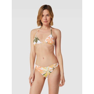Bikini-Oberteil mit floralem Muster Modell 'BEACH CLASSICS', Offwhite, L