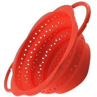 KOCHBLUME Faltsieb S Silikon Ø 16 cm rot
