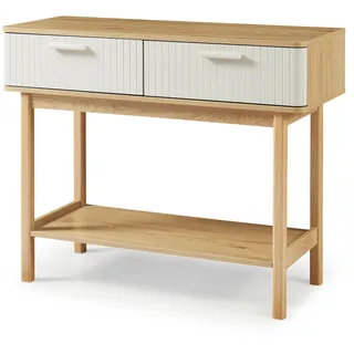 [en.casa] Ferrersp Konsolentisch 100x40x80 cm beige