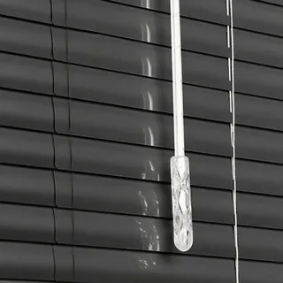 AJTXCSFOQL Aluminium Jalousie innen Jalousette, 25mm Lamellen Alu-Jalousie, Breiten von 30 bis 230 cm erhältlich, innenjalousie, Sichtschutz Wärmedämmung Fenster jalousien, Einfache Montage(Schwarz)