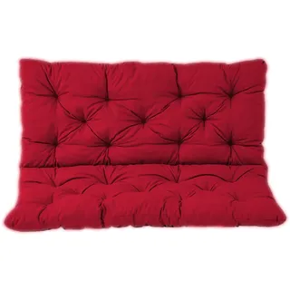 GOFOHIMI Ersatzbankkissen 2 Oder 3, wasserdichte,Weiche Sitzkissen Mit Rückenlehne,Matte, rutschfeste,Dicke Gartenliegestühle, Polster Für Gartenmöbel Im Freien,Rot-47 * 40 * 3inch