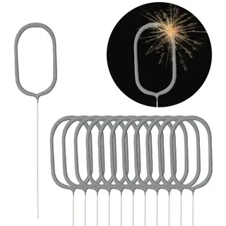 CEPEWA Geburtstagskerze Wunderkerze Zahl Null 2er Set Brenndauer 30-35 sek. Sternsprüher