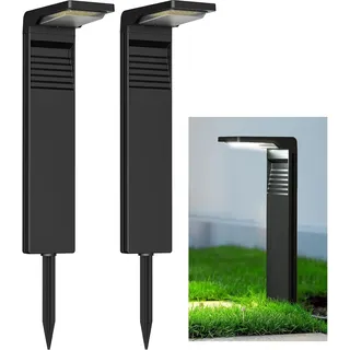 Solarlampe Für Den Außenbereich, Garten, 2 Stück, 30 Leds, Wasserdicht Ip65, Solarstrahler Für Den Außenbereich Mit 2 Beleuchtungsmodi Für Den Boden, Hof, Auffahrt, Weg [energieklasse E]