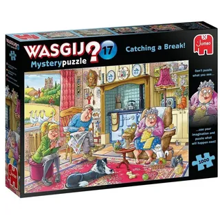 JUMBO Spiele Wasgij Mystery 17 Friede, Freude, Eierkuchen 1000 Teile