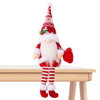 Yatlouba Weihnachtswichtel-Elf - Wichtel Dekor,Plüsch-Zwerge mit Langen Beinen, Zwergsitter-Dekoration, Zwerge, Plüsch-Weihnachts-Zwerg ohne Gesicht, Tomte-Elf für Weihnachtsfeier-Dekoration