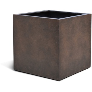 ESCHBACH® Pflanzkübel Cube 30 Rost Braun Quadratisch * 30 x 30 x 30 cm * 10 Jahre Garantie