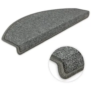 Metzker® Stufenmatte Ariston, halbrund, Höhe: 5 mm, 15 Stück im Set - Dunkelgrau grau