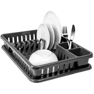 Hausfelder Abtropfgestell 34 x 40 x 3 cm Farbe Schwarz