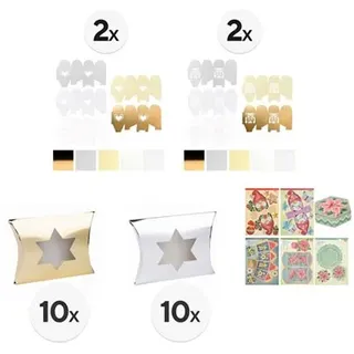 KARIN JITTENMEIER Kreativ-Set Geschenkverpackung & Diamond Painting Stanzbogen, 50tlg.