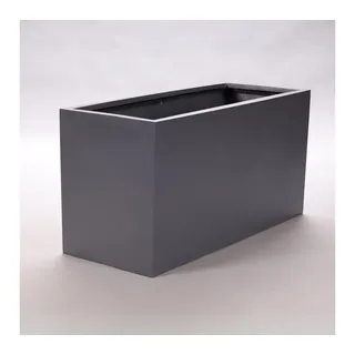 eleganteinrichten Pflanzkübel 100 x 40 x 50 cm Anthrazit Metallic