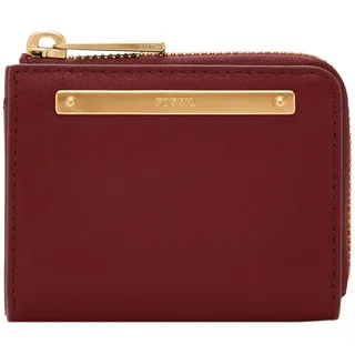 Fossil Liza Zip Key Wallet Damen Geldbörse scarlet weinrot