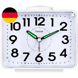 Analog Seniorenwecker Mit Nachtlicht, 4 Zoll Großes Zifferblatt, Tischuhr Mit Sc