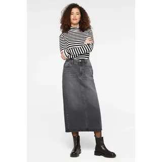 SENSES.THE LABEL Jeansrock mit Gehschlitz grau L