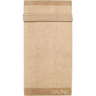 Cawö Saunatuch Cawö Saunatuch Natural Allover 6220, Baumwolle, 100% Baumwolle beige