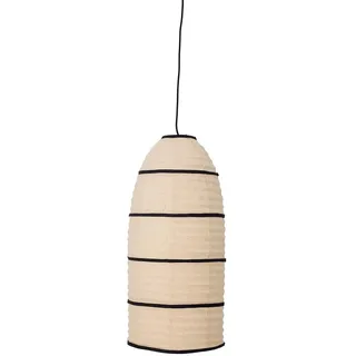 Bloomingville Larrin Pendelleuchte Natur Papier Pendellampe Hängeleuchte Lampe