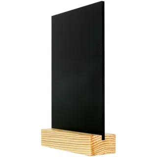 Kreidetafel KIRSA Tisch Aufsteller mit Holzfuss (A6)