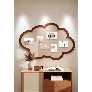 Wolkenkorktafel, Wandmontage, niedliche Wanddekoration, Filz, Pinnwand, selbstklebende Kork-Memoboards mit Reißzwecken, faltbare dekorative Präsentationstafeln (Kaffee)
