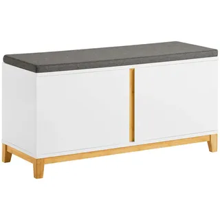 SoBuy Schuhbank 90 x 46 x 34 cm Bambus / natur