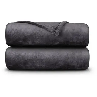 BestLivings Kuscheldecke Cashmere Touch 150 x 200 cm Anthrazit