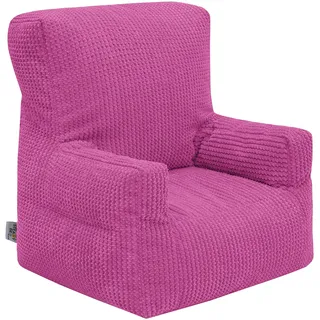 Ready Steady Bed Kindersessel | Sessel für Kinder weiche sicherer Sitz zum Spielen für Ihr Kind | Ergonomisch gestalteter Kleinkind Kindermöbel | Kindersitzsack Cord mit Füllung (Rosa)