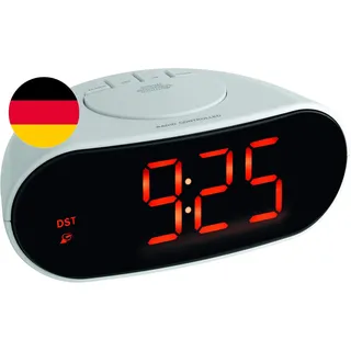 TFA Dostmann Digitaler Funk-Wecker Mit Leuchtziffern, 60.2505, Design-Wecker, Sc