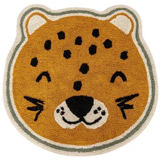 Atmosphera LEOPARD Kinderteppich Ø 90 cm Braun