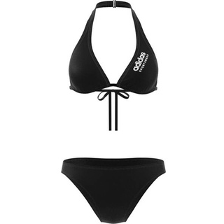 ADIDAS Damen Bikini Neckholder, BLACK/WHITE, XS