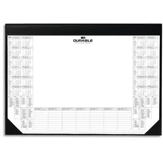 Durable Schreibunterlage mit Block, 600 x 400 mm (B x H), schwarz