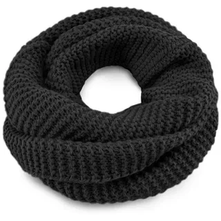 Neverless Loop Damen Loopschal Strickschal Schlauchschal Winterschal einfarbig Neverless®