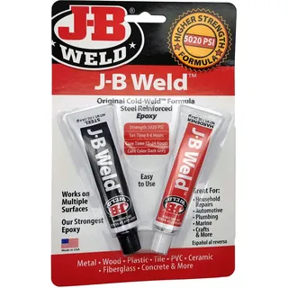 J-B Weld 8265S Cold Weld Steel Reinforced Epoxy with Hardener, 2 oz by J-B Weld