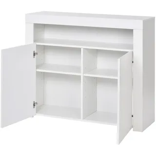 Okwish Sideboard 108 x 92 x 40 cm Weiß