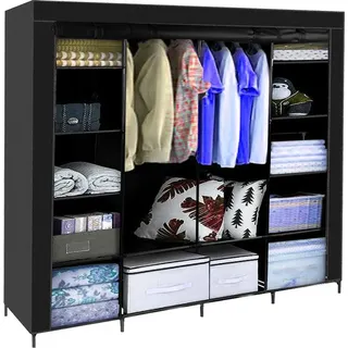 ruhhy Kleiderschrank Ruhhy 170 x 170 x 0 cm Schwarz