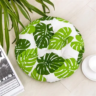4er-Set Sitzkissen Kissen Stuhlkissen Auflage Sitzauflage 40x40 cm, Gartenstuhlkissen, Sitzauflage Garten, Balkon Terrasse (Runde,B)