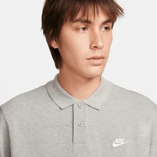 Nike Club Poloshirt Herren 063 dk grey heather/white M