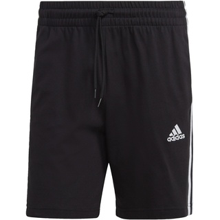 adidas Herren Essentials 3-Stripes Shorts, Black/White, L