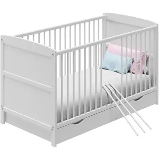 Kids Collective Babybett Weiß 60 x 120 cm